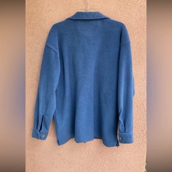 Taylor & Henry Mens Soft Fleece Long Sleeve  Flannel Button Down Sweater - Picture 2 of 5